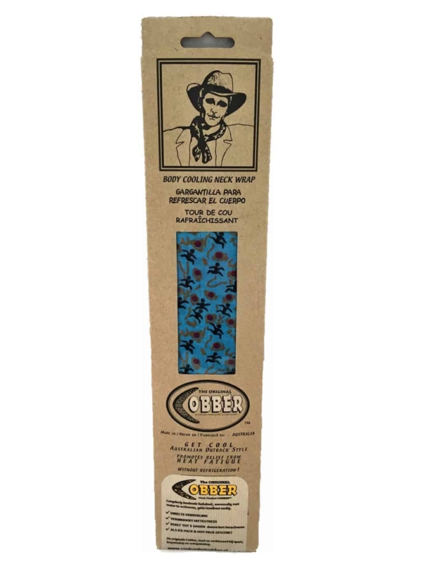 Cobber koelsjaal turqoise stickman - Afbeelding 4