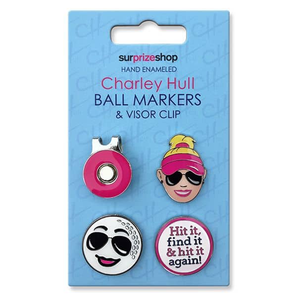 The Charley Hull Collection Ball marker and Visor Clip Set