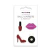 Girly Glam Ball Marker & Visor Clip Set