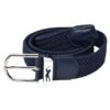 Surprizeshop navy woven belt new buckle