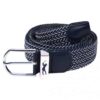 Surprizeshop navy & white woven golf belt new buckle