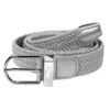 Surprizeshop silver woven golf belt new buckle