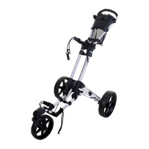 Fastfold Flex 360 Golftrolley Wit – 360° Draaibaar Voorwiel