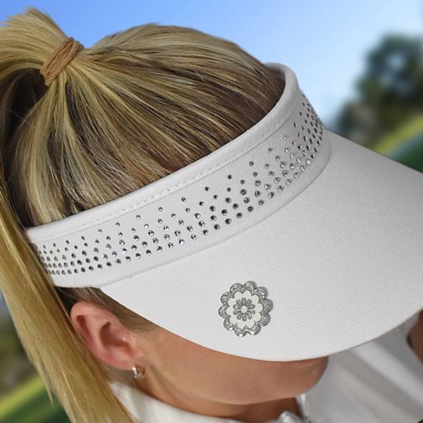 Surprizeshop crystal visor white incl balmarker - Afbeelding 2