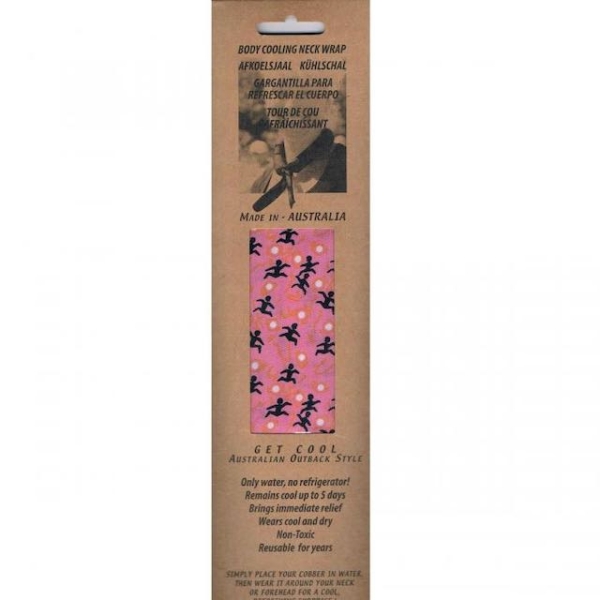 Cobber koelsjaal pink stickmen