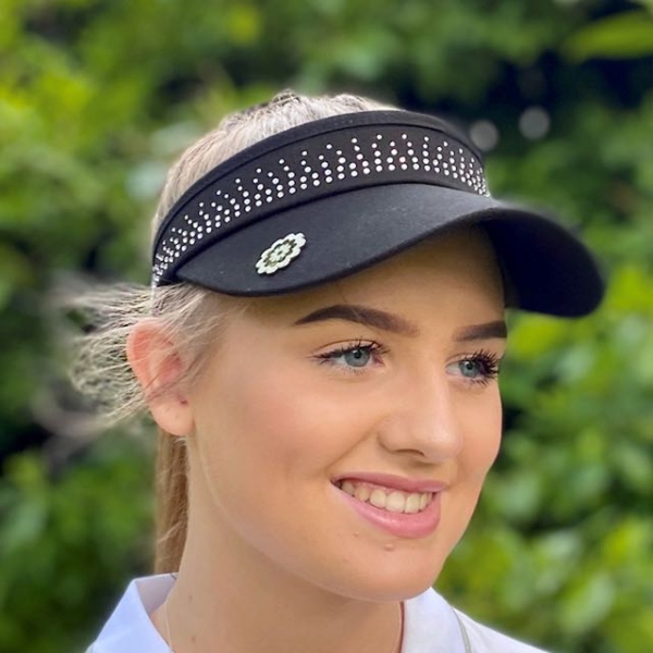 Surprizeshop crystal visor black incl ballmarker - Afbeelding 4