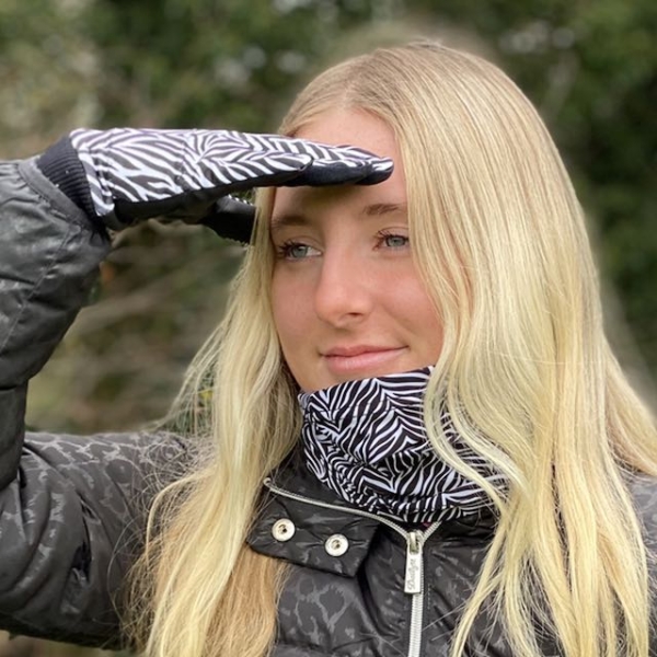 Surprizeshop comfort stretch snood zebra - Afbeelding 2