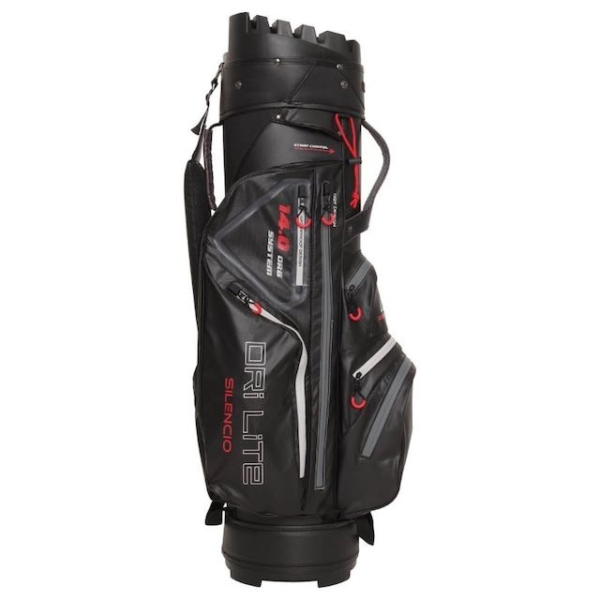 Big max drilite silencio cartbag black grey red - Afbeelding 4
