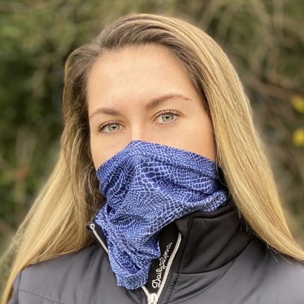 Surprizeshop comfort stretch snood navy snake - Afbeelding 4