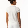 Daily sports Candy cap sleeve polo white