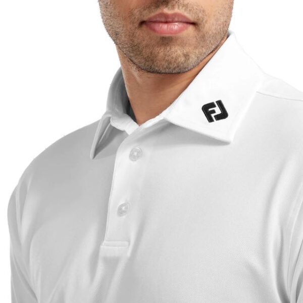 Footjoy pique polo white - Afbeelding 4