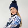 Surprizeshop waterproof bobble hat navy - Afbeelding 2