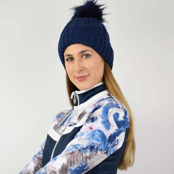 Surprizeshop waterproof bobble hat navy - Afbeelding 2