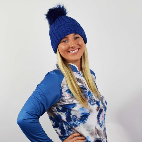 Surprizeshop waterproof bobble hat royal blue - Afbeelding 5