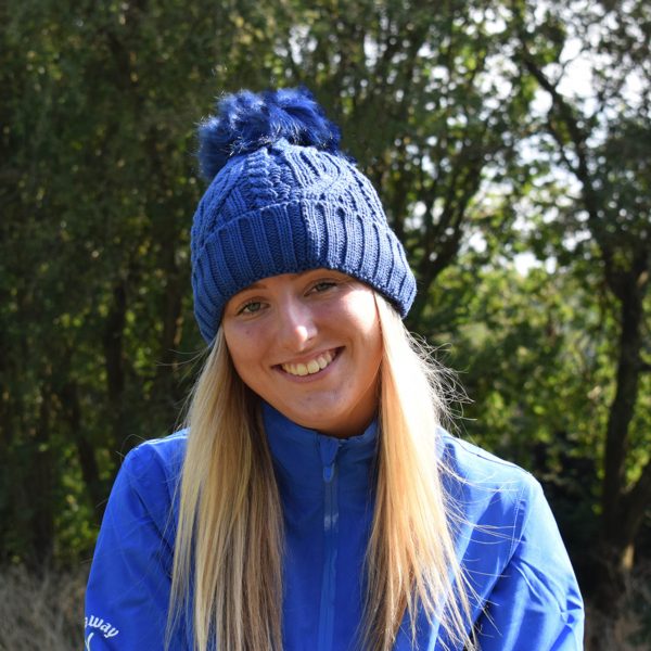 Surprizeshop waterproof bobble hat royal blue - Afbeelding 3