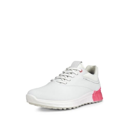 ECCO Golf S-three Lace WHITE/BUBBLEGUM