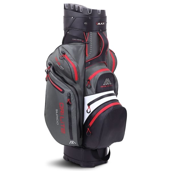 Big max dri lite Silencio cart bag charcoal white black red - Afbeelding 11