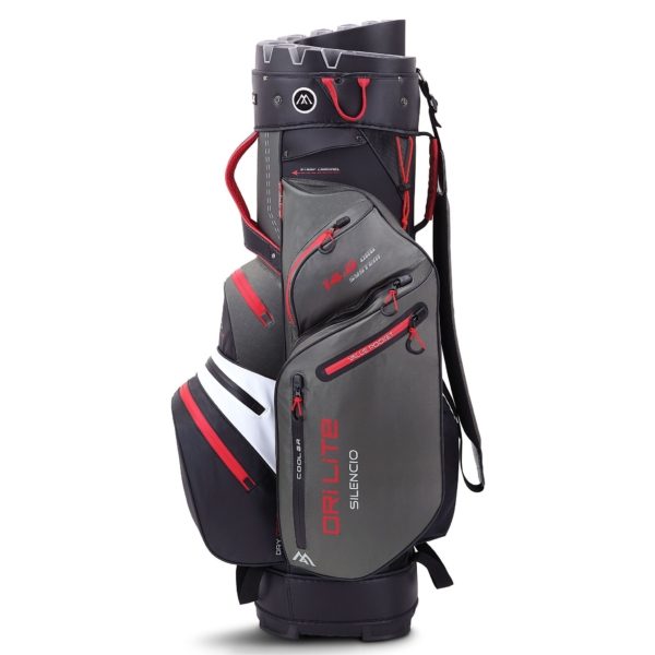 Big max dri lite Silencio cart bag charcoal white black red - Afbeelding 9