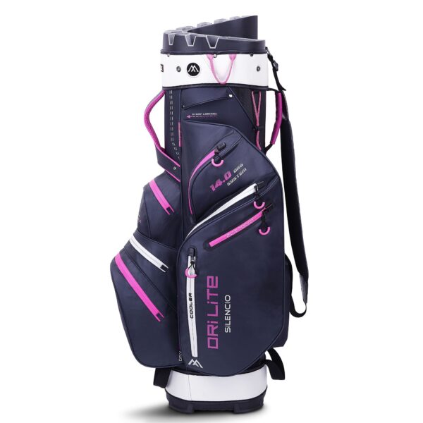 Big max dri lite Silencio cart bag steel blue silver fuchsia - Afbeelding 9