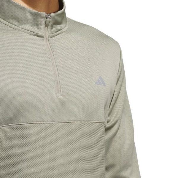 Adidas Ultimate365 Textured Sweater met Korte Rits groen - Afbeelding 7