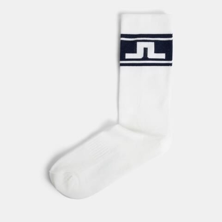 J Lindeberg Lei sock white navy