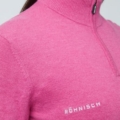 Röhnisch Kora knitted half zip carmine rose