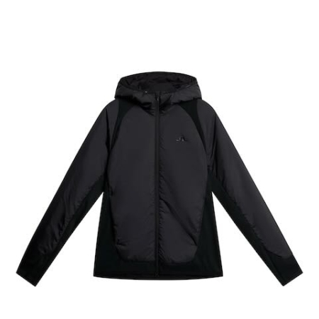 J Lindeberg Shawn hybrid hooded jacket black