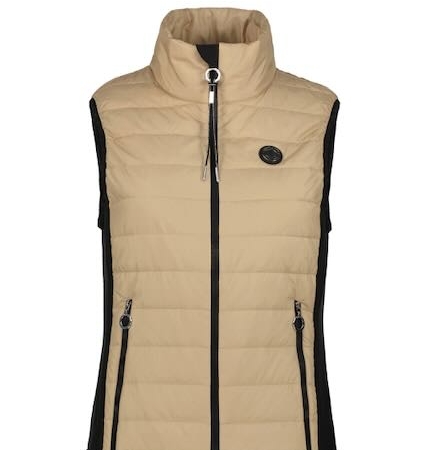 Luhta Aittoniemi bodywarmer zwart met zand