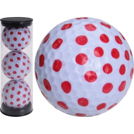 Legend tube met 3 printballen white red dot