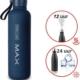 Big max thermos fles navy