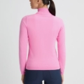 Rohnisch kora knitted half zip pullover fuchsia pink