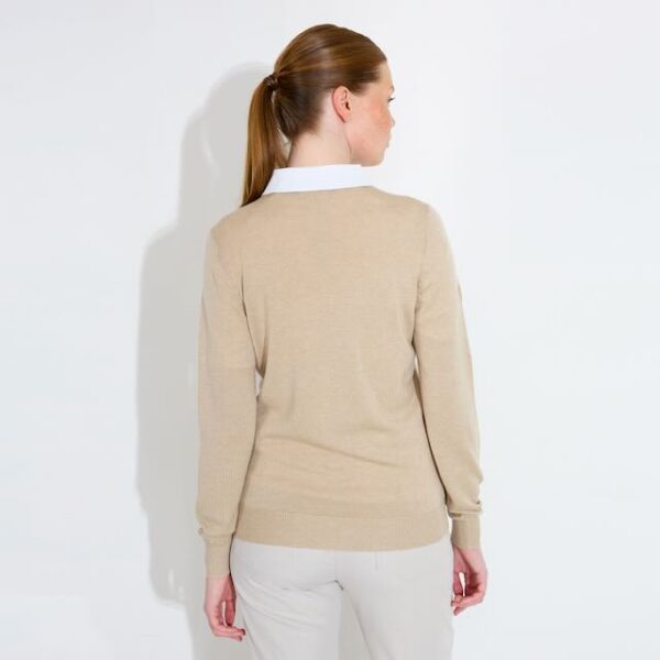 Abacus Liffin dames golf pullover sandshell - Afbeelding 2