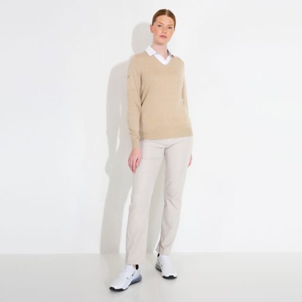 Abacus Liffin dames golf pullover sandshell - Afbeelding 3