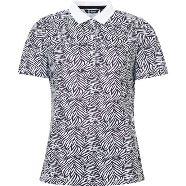 Abacus dames golf polo Victoria zebra print