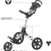 Fastfold Smart golftrolley wit - Afbeelding 4