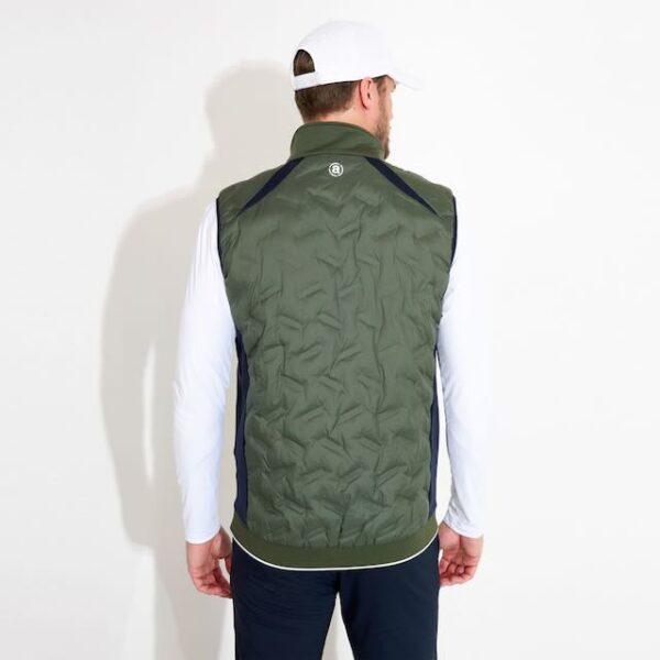 Abacus mens Portrush golf hybrid vest forest - Afbeelding 4