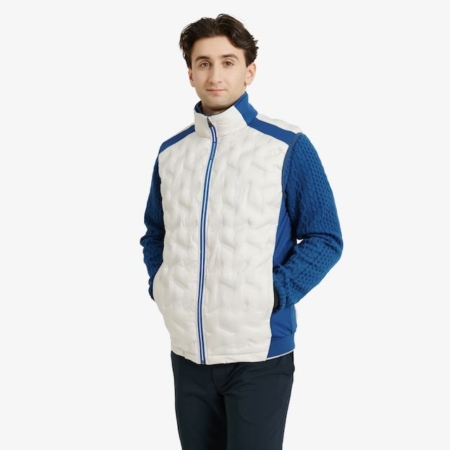 Abacus mens Portrush golf hybrid vest atlantic clam