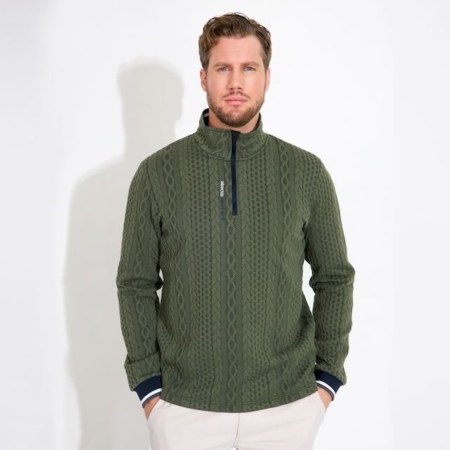 Abacus mens Woburn golf midlayer forest