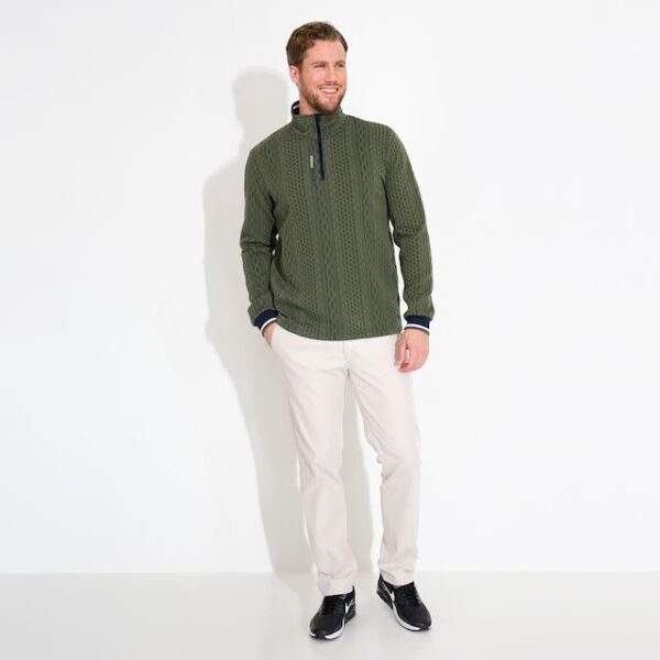 Abacus mens Woburn golf midlayer forest - Afbeelding 3