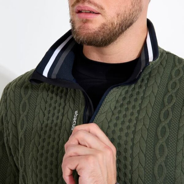 Abacus mens Woburn golf midlayer forest - Afbeelding 2