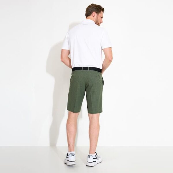 Abacus mens Rockliffe golf shorts forest check - Afbeelding 3