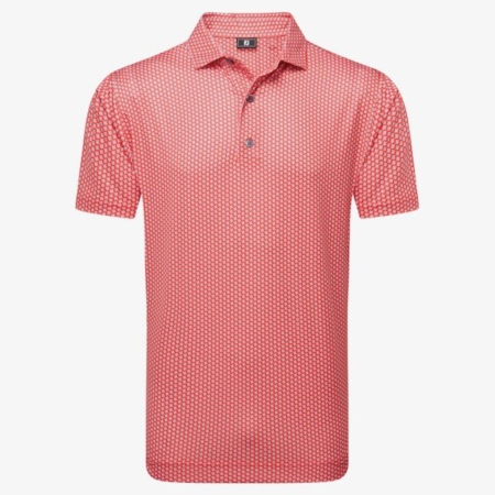 Footjoy heren golf polo hibiscus