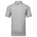 Footjoy heren golf polo bounce print pique grey