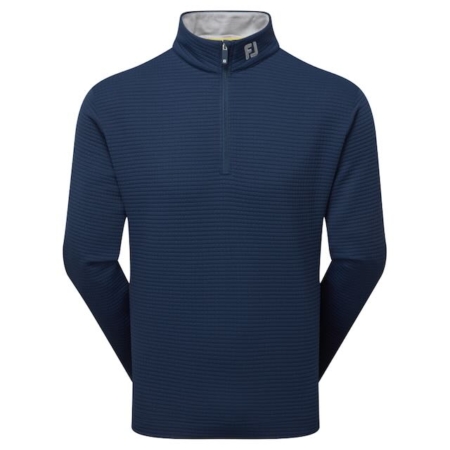 Footjoy quilt texture heren golf chill out pullover navy