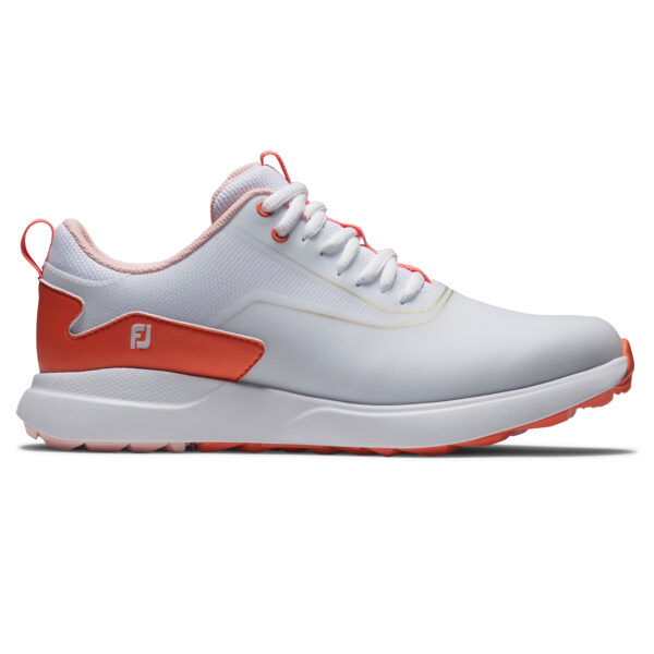Footjoy Performa dames golfschoen wit koraal - Afbeelding 2