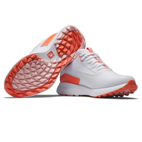 Footjoy Performa dames golfschoen wit koraal - Afbeelding 6
