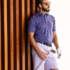 Ping Geo camo jacquard heren golf polo twilight - Afbeelding 4