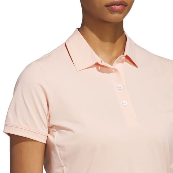 Adidas dames golf polo korte mouw powder coral - Afbeelding 11