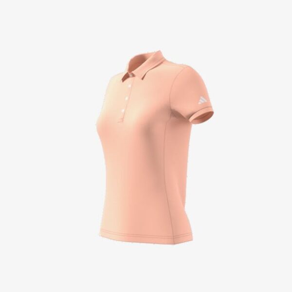 Adidas dames golf polo korte mouw powder coral - Afbeelding 2