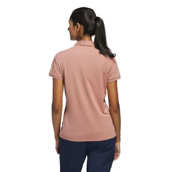 Adidas dames golf polo korte mouw warm clay - Afbeelding 13